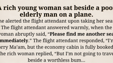 A Rich Woman Requests To Change Airplane Seat