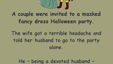 She thinks her husband is cheating on her at the Halloween party