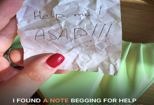 Husband Buys Wife a Purse on Anniversary Finds Note Help Me ASAP inside thumb