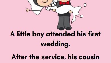 Funny Joke: A Little Boy Attended His First Wedding